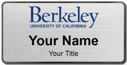 Custom name badges for Berkeley University of California