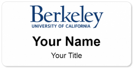Custom name badges for Berkeley University of California