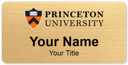 Custom name badges for Princeton University