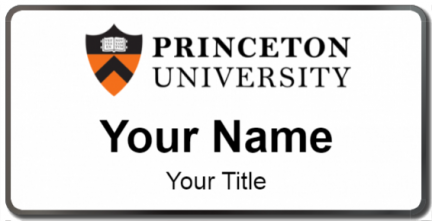 Custom name badges for Princeton University