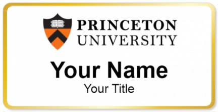 Custom name badges for Princeton University