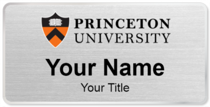 Custom name badges for Princeton University
