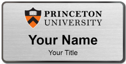 Custom name badges for Princeton University