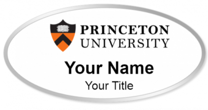 Custom name badges for Princeton University