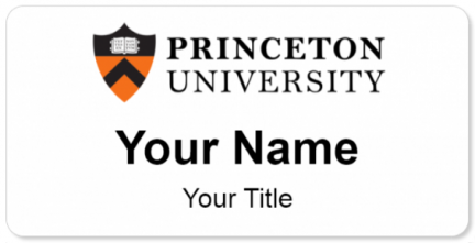 Custom name badges for Princeton University