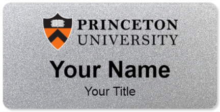 Custom name badges for Princeton University