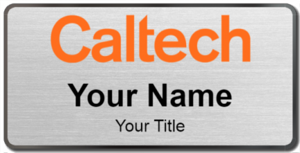 Custom name badges for California Institute of Technology