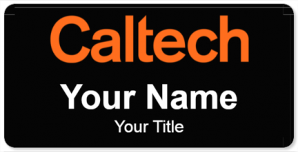 Custom name badges for California Institute of Technology
