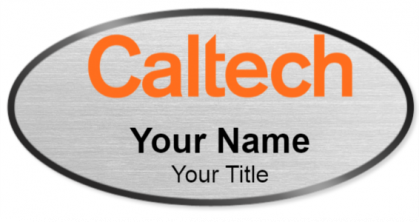 Custom name badges for California Institute of Technology