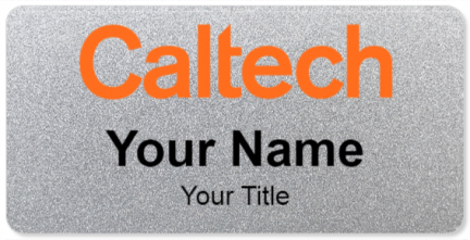 Custom name badges for California Institute of Technology