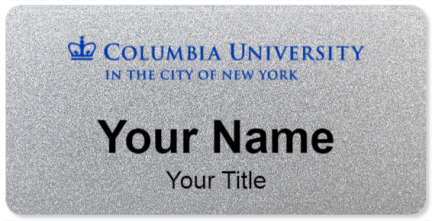 Custom name badges for Columbia University