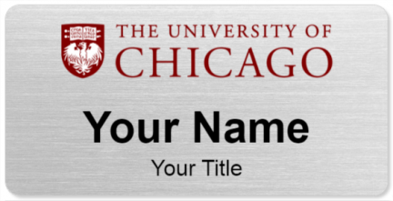 Custom name badges for University of Chicago