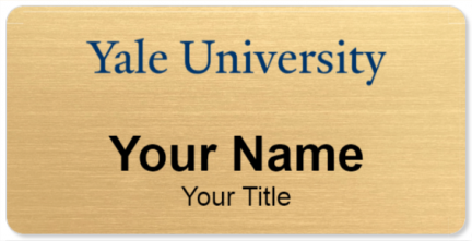 Custom name badges for Yale University
