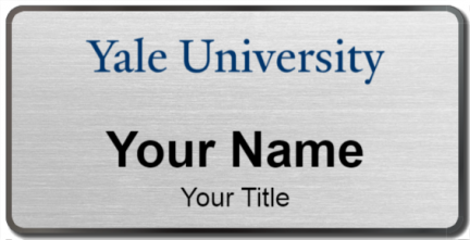 Custom name badges for Yale University