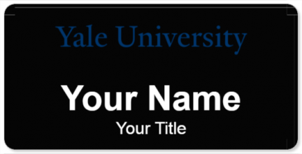 Custom name badges for Yale University