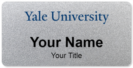 Custom name badges for Yale University