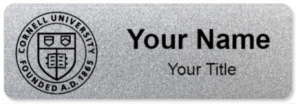 Custom name badges for Cornell University