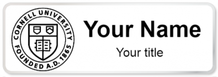 Custom name badges for Cornell University