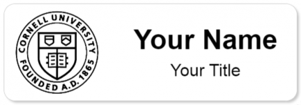 Custom name badges for Cornell University