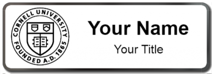 Custom name badges for Cornell University