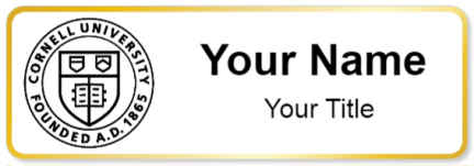 Custom name badges for Cornell University