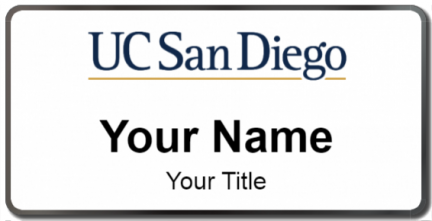 Custom name badges for University of California San Diego