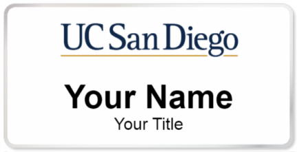Custom name badges for University of California San Diego