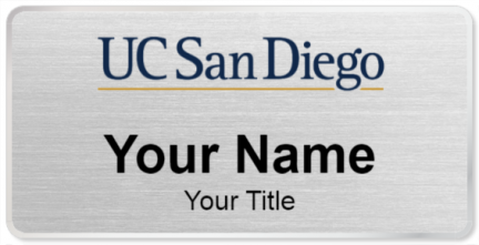 Custom name badges for University of California San Diego