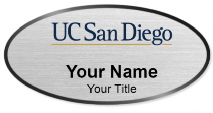 Custom name badges for University of California San Diego