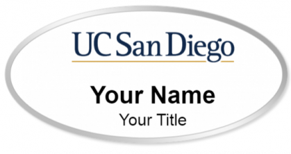 Custom name badges for University of California San Diego