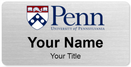 Custom name badges for University of Pennsylvania