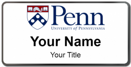 Custom name badges for University of Pennsylvania