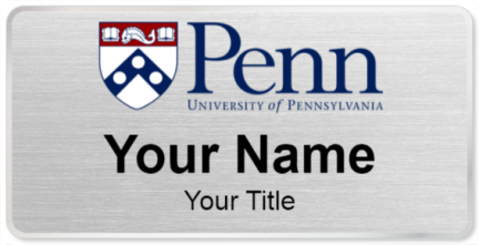 Custom name badges for University of Pennsylvania