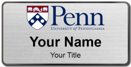 Custom name badges for University of Pennsylvania