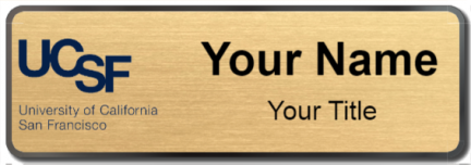 Custom name badges for University of California San Francisco