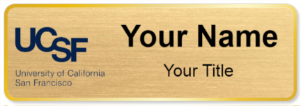 Custom name badges for University of California San Francisco