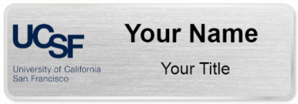 Custom name badges for University of California San Francisco