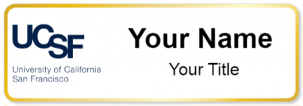 Custom name badges for University of California San Francisco