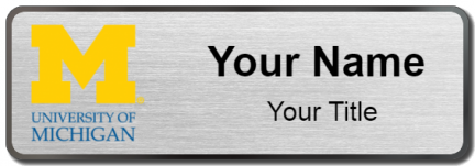 Custom name badges for University of Michigan