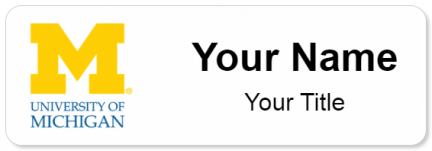 Custom name badges for University of Michigan