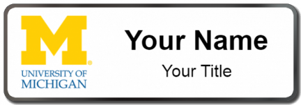 Custom name badges for University of Michigan