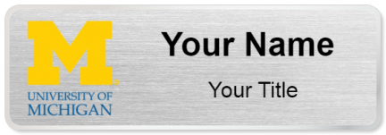 Custom name badges for University of Michigan