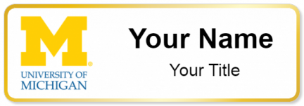 Custom name badges for University of Michigan