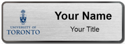 Custom name badges for University of Toronto