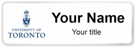 Custom name badges for University of Toronto