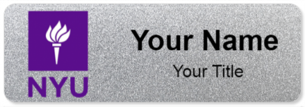 Custom name badges for New York University