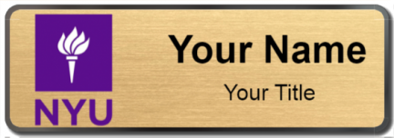 Custom name badges for New York University