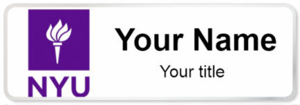 Custom name badges for New York University