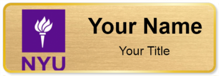 Custom name badges for New York University