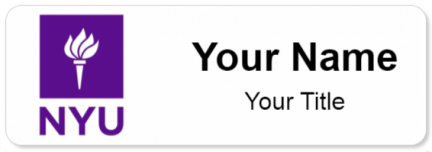 Custom name badges for New York University